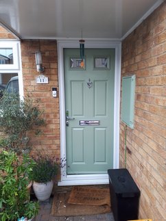 Re-painted Composite door by cavdecor - painter and decorator 